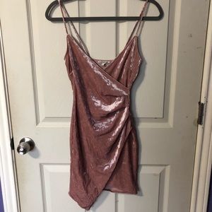 Charlotte Russe Velvet Cross Over Dress